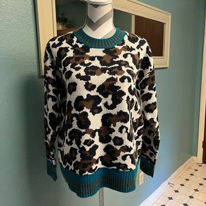 Anthropologie ODDY Leopard print Sweater